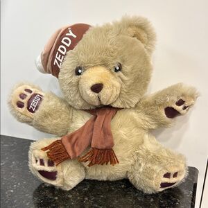 Vintage Zellers "Zeddy" Teddy Bear Mascot Promotional Plush